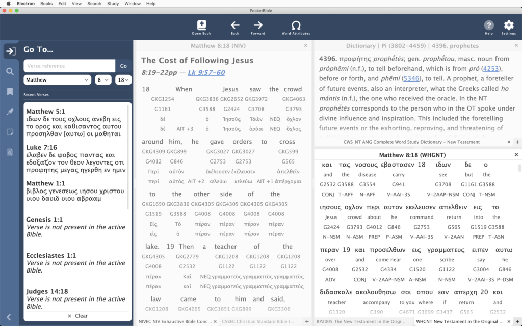 PocketBible for Windows Progress Update 12 Laridian